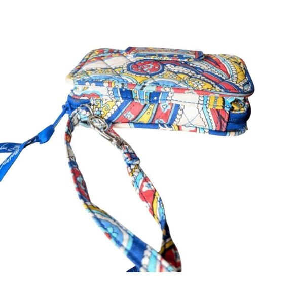 VERA BRADLEY Snap/Zip Around Wallet Wristlet In Marina Paisley - Picture 4 of 6